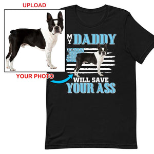 Your Own T-Shirt - With Your Dogs Photo On It! - 4 Terriers Only